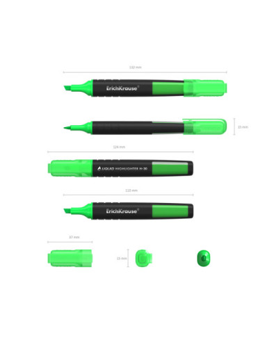 MARCADOR FLUORESCENTE LIQUID H-30 VERDE...