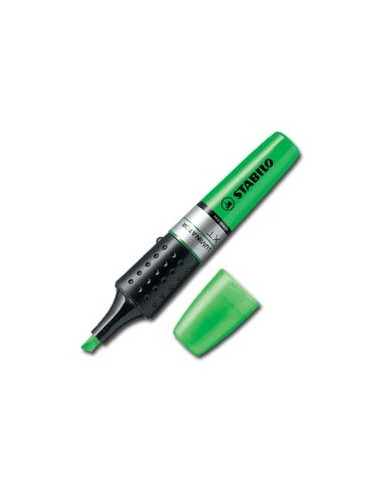 MARCADOR FLUORESCENTE LUMINATOR TRAZO 2/5MM. VERDE STABILO 71/33