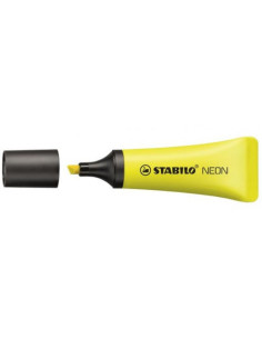 MARCADOR FLUORESCENTE NEON TRAZO 2/5MM. AMARILLO STABILO 72/24