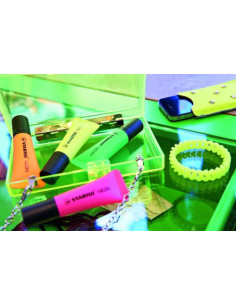 MARCADOR FLUORESCENTE NEON TRAZO 2/5MM. MAGENTA STABILO 72/58 2
