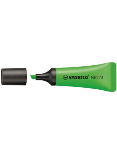 MARCADOR FLUORESCENTE NEON TRAZO 2/5MM. VERDE STABILO 72/33