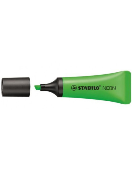MARCADOR FLUORESCENTE NEON TRAZO 2/5MM. VERDE STABILO 72/33