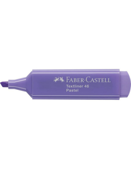 MARCADOR FLUORESCENTE TEXTLINER LILA PASTEL FABER CASTELL 154656