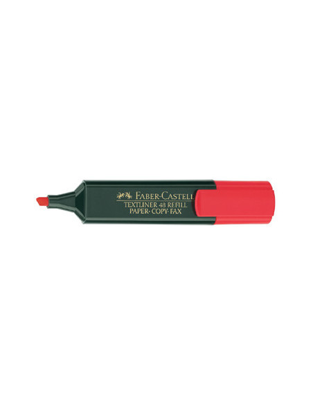 MARCADOR FLUOR TEXTLINER ROJO FABER CASTELL 154821