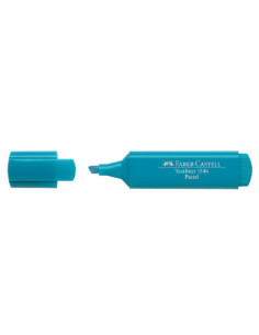 MARCADOR FLUOR TEXTLINER TURQUESA PASTEL FABER CASTELL 154658