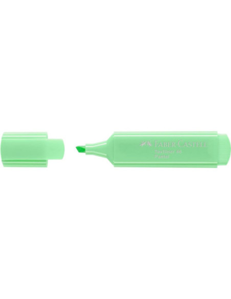MARCADOR FLUORESCENTE TEXTLINER VERDE CLARO PASTEL FABER CASTELL 154666