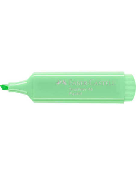MARCADOR FLUORESCENTE TEXTLINER VERDE CLARO PASTEL FABER CASTELL 154666