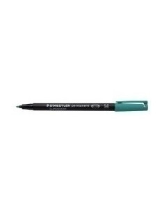 MARCADOR LUMOCOLOR PERMANENTE PUNTA MEDIA 1MM. VERDE STAEDTLER 317-5