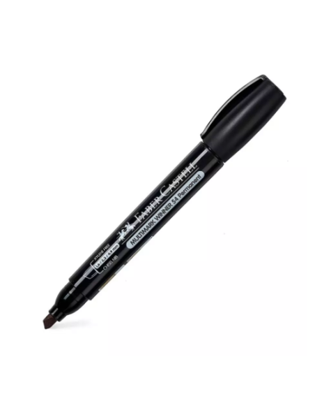 MARCADOR MULTIMARK WINNER 54-E NEGRO PUNTA BISELADA Y SIN CLIP FABER CASTELL 153199