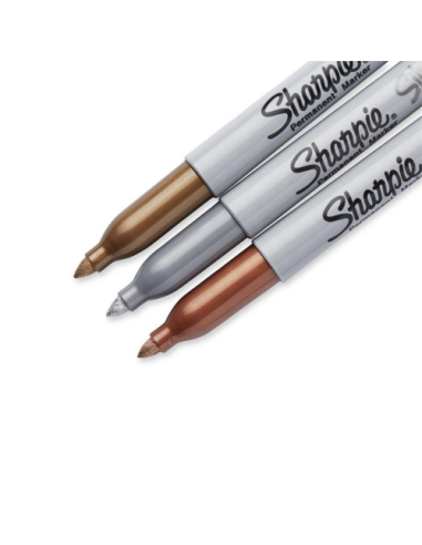 MARCADOR PERMANENT METÁLICOS BLISTER 3 PUNTA...