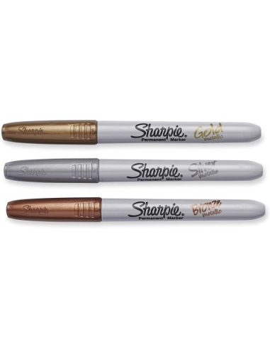 MARCADOR PERMANENT METÁLICOS BLISTER 3 PUNTA...