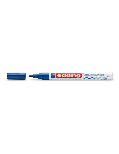 MARCADOR PERMANENTE 1-2MM 751 AZUL EDDING 751-03