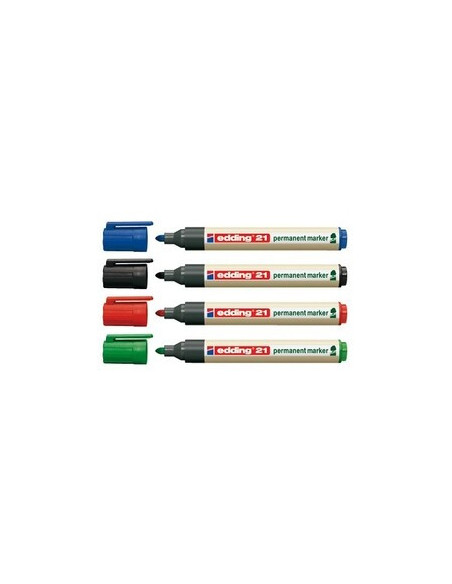 MARCADOR PERMANENTE EDDING ECOLINE 21 COLOR NEGRO EDDING 21-001