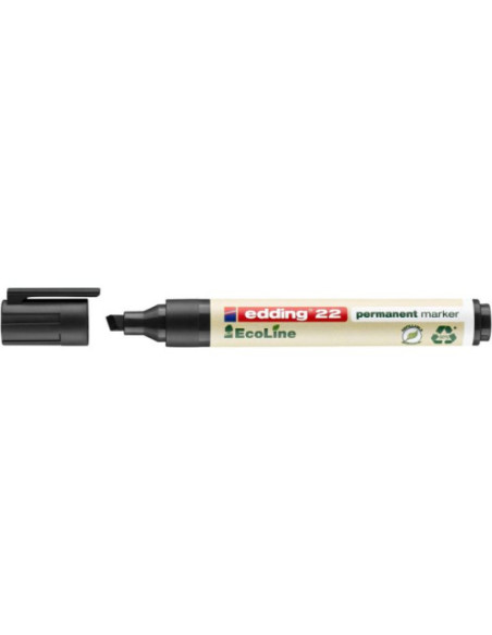 MARCADOR PERMANENTE EDDING ECOLINE 22 COLOR NEGRO EDDING 22-001