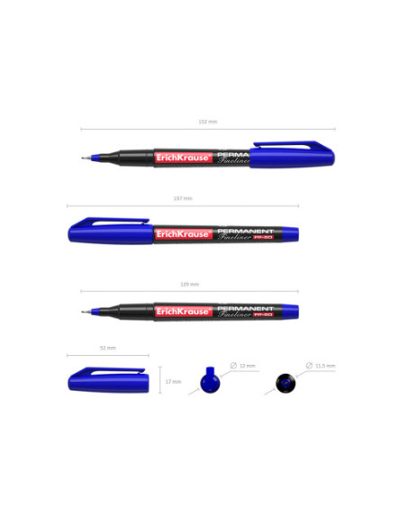 MARCADOR PERMANENTE FP-50 AZUL ERICH KRAUSE 37069