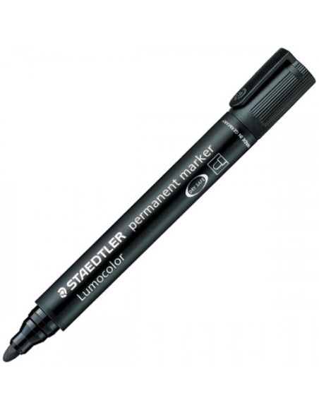 MARCADOR PERMANENTE LUMOCOLOR 352 TRAZO 2MM. NEGRO STAEDTLER 352-9