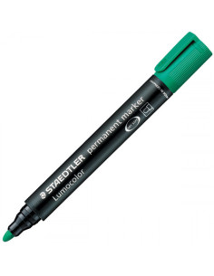 MARCADOR PERMANENTE LUMOCOLOR 352 TRAZO 2MM. VERDE STAEDTLER 352-5