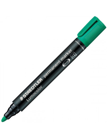 MARCADOR PERMANENTE LUMOCOLOR 352 TRAZO 2MM. VERDE STAEDTLER 352-5