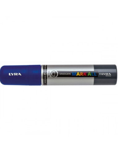 MARCADOR PERMANENTE MARK ALL AZUL OSCURO 15 MM LYRA GROOVE L6840050