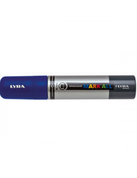 MARCADOR PERMANENTE MARK ALL AZUL OSCURO 15 MM LYRA GROOVE L6840050