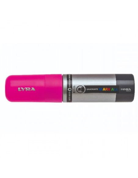 MARCADOR PERMANENTE MARK ALL ROSA NEÓN 8 MM LYRA GROOVE L6830328
