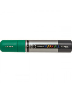 MARCADOR PERMANENTE MARK ALL VERDE ESMERALDA 15 MM LYRA GROOVE L6840063