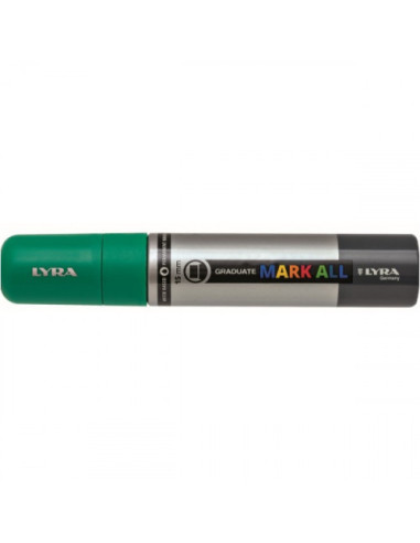 MARCADOR PERMANENTE MARK ALL VERDE ESMERALDA 15 MM LYRA GROOVE L6840063