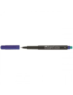 MARCADOR PERMANENTE MULTIMARK PUNTA FINA AZUL FABER CASTELL 151351
