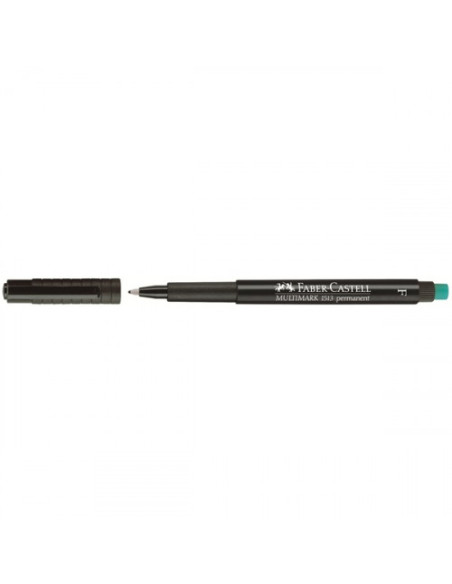 MARCADOR PERMANENTE MULTIMARK PUNTA FINA NEGRO FABER CASTELL 151399