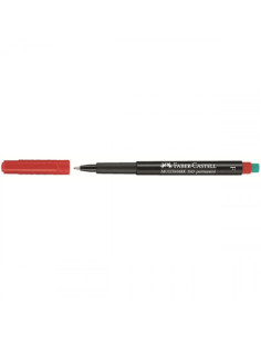 MARCADOR PERMANENTE MULTIMARK PUNTA FINA ROJO FABER CASTELL 151321
