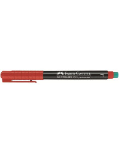 MARCADOR PERMANENTE MULTIMARK PUNTA FINA ROJO FABER CASTELL 151321 2