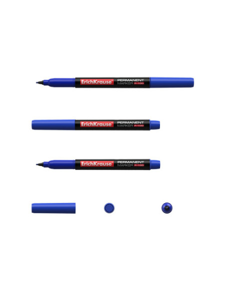 MARCADOR PERMANENTE P-100 AZUL ERICH KRAUSE 12842
