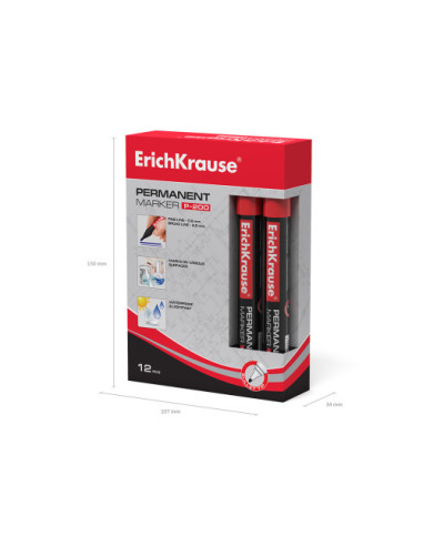 MARCADOR PERMANENTE P-200 ROJO ERICH KRAUSE 4779