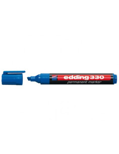 MARCADOR PERMANENTE PUNTA BISELADA 1-5MM 330 AZUL EDDING 330-03