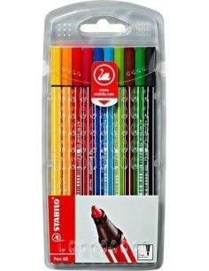 ESTUCHE 10 ROTULADORES ESTABILO PEN 68