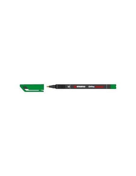 MARCADOR PERMANENTE PUNTA MEDIA OHPEN UNIVERSAL 1MM. VERDE STABILO 843/36