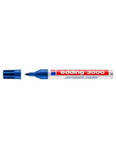 MARCADOR PERMANENTE PUNTA REDONDA 1.5-3MM 3000 AZUL EDDING 3000-03