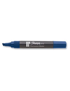 MARCADOR PERMANENTE W10 PUNTA BISELADA AZUL SHARPIE S0192695