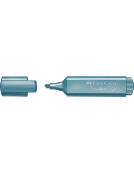 MARCADOR TEXTLINER "METÁLICO" COLOR: AZUL FABER CASTELL 154647