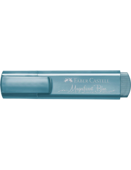 MARCADOR TEXTLINER "METÁLICO" COLOR: AZUL FABER CASTELL 154647