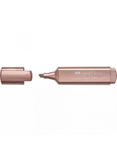 MARCADOR TEXTLINER "METÁLICO". COLOR: ORO ROSA. FABER CASTELL 154626