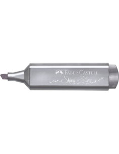 MARCADOR TEXTLINER "METÁLICO". COLOR: PLATA. FABER CASTELL 154661 2
