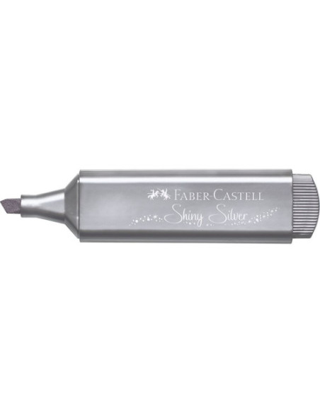 MARCADOR TEXTLINER "METÁLICO". COLOR: PLATA. FABER CASTELL 154661
