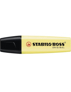 MARCADOR.FLUORESCENTE BOSS TRAZO 2/5MM. AMARRILLO PASTEL STABILO 70/144 2