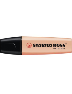 MARCADOR.FLUORESCENTE BOSS TRAZO 2/5MM. MELOCOTON PASTEL STABILO 70/126 2