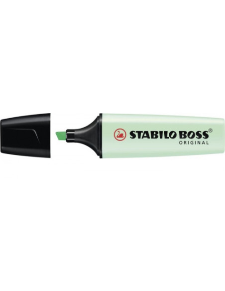 MARCADOR.FLUORESCENTE BOSS TRAZO 2/5MM. VERDE PASTEL STABILO 70/116