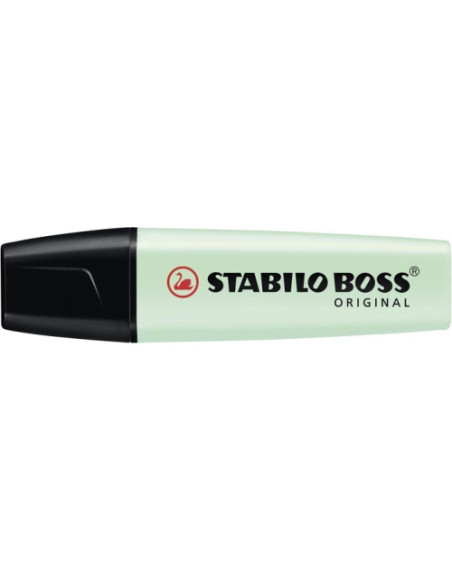 MARCADOR.FLUORESCENTE BOSS TRAZO 2/5MM. VERDE PASTEL STABILO 70/116