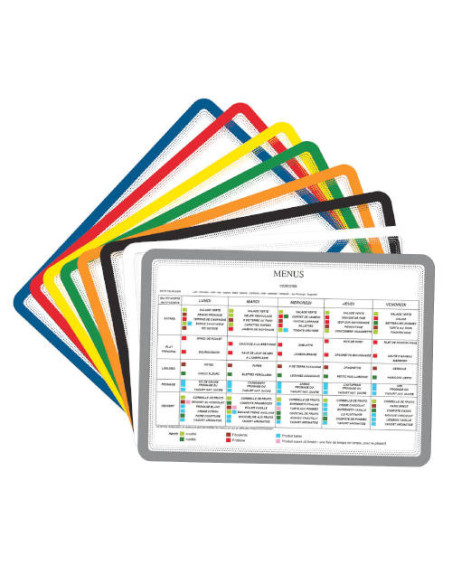 MARCO PORTA NOTAS ADHESIVO MAGNETO A4 CON CIERRE MAGNÉTICO NEGRO TARIFOLD 194117