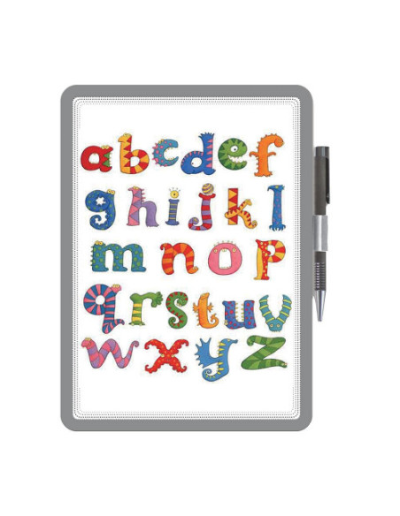 MARCO PORTA NOTAS ADHESIVO MAGNETO A4 CON CIERRE MAGNÉTICO PLATA TARIFOLD 194110