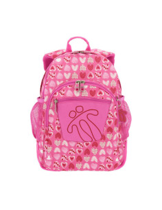 MOCHILA CRAYOLES REFUERZO CAUCHO+BOLSILLOS ROSA/CORAZONES TOTTO MA04ECO029-1710N-1I3